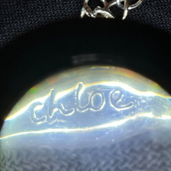 Chloe + Isabel Silver Hammered Disk Necklace - Picture 4 of 5